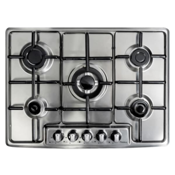 Plaque à Gaz BIOLUX 5 Feux inox (M.7550 X) Plaque à Gaz BIOLUX 5 Feux inox (M.7550 X)